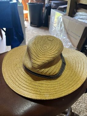 Target Natural Straw Sun Hat with Black Accented Band